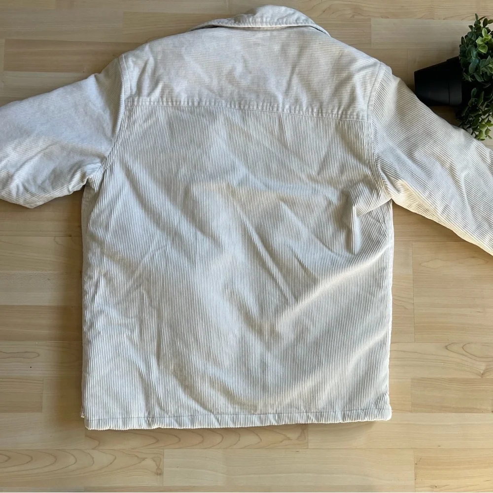 H&M Men's Beige Corduroy Shirt Jacket - Picture 6 of 6